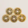 Moedas de cobre, moedas antigas, Kangxi, Shunzhi, Qianlong Tongbao moedas soltas, moedas genuínas de latão Cinco Imperadores, para uso em portas, Seis Imperadores, Dez Imperadores