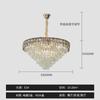 Lustre de cristal pós-moderno, luz de luxo, estilo Hong Kong, designer, novas conchas coloridas, celebridade da Internet, mesmo estilo, sala de estar principal, sala de jantar, iluminação suspensa