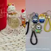 Ouro Puro 999 Labubu Pequeno Biscoito Pingente de Ouro Série Zootopia Cordão Loja de Ouro Atividade de Direção de Tráfego Presente
