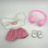 Labubu Ropa de Bebé Rosa Conjunto Casual de Camiseta Ropa para Muñeca Labubu Caja Sorpresa Primera, Segunda y Tercera Generación Disfraz