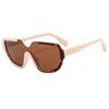 Gafas de Sol Simples con Estilo Nuevo Transfronterizas Estilo Europeo y Americano Gafas de Sol de Moda Montura Grande Unida Gafas para Montar al Aire Libre