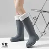 Botas de Lluvia Militares para Mujer Adulto de Caña Media Zapatos de Agua Botas de Lluvia para el Hogar Moda Femenina Botas de Agua Zapatos de Goma Cocina Antideslizantes Impermeables