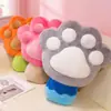 Almohada de Paleta con Forma de Pata de Gato Linda para Niñas, Cojín Lumbar con Forma de Pata para la Cama, Almohada para Siesta en la Oficina, Cojín para Sofá