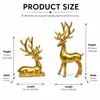 Novo produto Amazon transfronteiriço: ornamentos populares de rena para casa, sala de estar, Natal e decoração de entrada, feitos de resina
