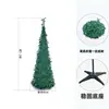 Nuevos adornos de árbol de Navidad transfronterizos, PVC encriptado, de pie en hotel, flocado, tipo lápiz, plegable, árbol de Navidad artificial, fábrica