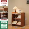 Estante de Livros em V para Casa Rack de Armazenamento Organizador de Mesa Prateleira de Chão Integrada Armário de Canto Montado na Parede para Sala de Estar Atrás da Porta
