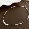 Nuevo Estilo Cadena Caliente para Clavícula Collar de Cuentas de Color Lujo Ligero Sentido de Diseño Nicho 2024 Accesorios de Moda con Sentido de Alta Gama para Mujer