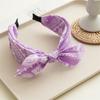 Faixa de Cabelo com Nó Pequeno Estilo Étnico Novo de Três Estados Transfronteiriça Larga Carimbo de Cabelo Pressionado Acessórios de Cabelo Headband Feminino Grande Estampado