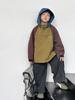 Chaqueta de Montaña a Prueba de Agua, Viento y Suciedad para Niños Aimobeibei, Estilo Exterior con Bloques de Color para Niños y Niñas, Tallas Mediana y Grande para Niños, Cortavientos con Capucha de Moda Otoño 2025