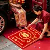 Alfombrilla para el suelo del coche de entrada y salida de la novia en la boda con la palabra "feliz" impresa, especial para bodas, una alfombrilla paso a paso de felicidad y fortuna, alfombrilla de felicidad para bodas