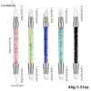Caneta de Silicone Premium para Nail Art com Duas Pontas Multifuncional Press Stick para Esculpir e Misturar Gel, Aplicador com Duas Pontas para Pó Espelhado e Ferramentas para Adesivos