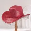 Novo Chapéu de Jazz Camurça Chapéu de Cowboy Western Textura Estilo Britânico Europeu Chapéu de Proteção Solar para Passeio ao Ar Livre