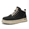 Otoño 2025 Nuevas Botas de Trabajo para Hombre Zapatos de Trabajo Retro Botas Martin Zapatos Deportivos de Suela Gruesa Tenis Casuales