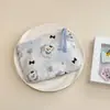 Bolsa Cosmética Linda Azul Caricatura Mini Billetera Algodón Puro Bolsa Pequeña de Tela Auriculares Lápiz Labial Bolsa de Almacenamiento Portátil