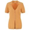 Ropa de Mujer Estilo Francés 2024 Nuevo Suéter de Punto de Seda de Hielo para Mujer, Jersey de Color Sólido, Cuello en V, Elegante, Delgado, Top Holgado para Ir al Trabajo