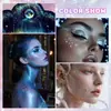 Pegamento Gel de Polvo Fino de Sirena Colorido Transfronterizo Set de Polvo Brillante Corporal Maquillaje de Sombra de Ojos Festiva Facial