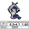 Alta calidad Ghost Blade Personaje de dibujos animados japonés Bordado de personaje de dibujos animados Pegatinas de tela para ropa Parche caliente de AliExpress