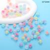 Acrílico Transparente Color Caramelo Flor Amor con Cuentas Cuentas DIY Accesorios para Joyería Pulsera Collar Cuentas Sueltas W334