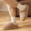Pantuflas de algodón para el hogar para hombres y mujeres, parejas, nuevo modelo 2026, invierno, interiores, antideslizantes, suela suave, felpa, cálidas, peludas