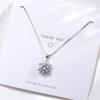 Colgante de Girasol Wanying Jewelry Plata de Ley 925 Personalizado Creativo Regalo Versátil Joyería de Plata Estilo Ins Personalizado