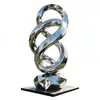 Escultura Grande de Aço Inoxidável Fabricante Personalizado Paisagismo Externo Jardim Icônico Metal Arte Ornamentos Galeria Escultura