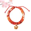 Estilo Japonés y Gato de Viento Collar con Cascabel Collar para Perro Cachorro Anillo para el Cuello Collar para Gato Cadena para el Cuello Accesorios para Mascotas Suministros