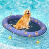 Flotador Inflable para Perro Fila Flotante Césped Exterior Juguetes de Juego para Cachorro Cama Flotante Inflable para Mascota Anillo de Natación para Piscina Alfombra de Rociado de Agua