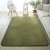 Alfombra de coralina corta de color liso, simple y moderna, para gatear, sala de estar, mesa de café, dormitorio, mesita de noche, alfombrilla rectangular para el suelo
