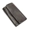 Bolsa para Llaves de Cuero Genuino para Hombres y Mujeres, Capa Superior de Piel de Vaca, Portatarjetas, Bolsa para Llaves, Billetera para Monedas, Bolsa Multifuncional para Llaves, Venta al por Mayor