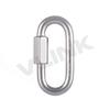 Conector de tornillo de bloqueo principal con gancho de acero inoxidable tipo O de alta resistencia para cinturón de seguridad de trabajo aéreo con gancho pequeño Meilong Lock