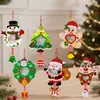 Regalo de Navidad Llavero Agitador de Tela No Tejida Materiales para Manualidades DIY Infantiles Colgante Decorativo Pequeño Regalo