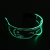 Óculos que Brilham com Tecnologia LED Estilo Conan do Tiktok Personalidade Engraçada Excêntrica Óculos de Festa Performance Presente