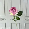 Rosa Artificial de Florada Única na Borda, Flor Artificial de Alto Padrão, Decoração Retrô Francesa para Casa e Casamento, Enfeites de Flor Artificial