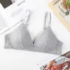 Ropa interior para niñas, Sujetador inalámbrico para mujer de busto pequeño, Realza el escote, Sin costuras, Directo del fabricante, Estilo fino, Sujetador para estudiante de secundaria