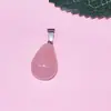 Cristal de pedra natural 13*20mm pingente redondo em forma de gota pingente de gota d'água colar acessórios para joias diy atacado