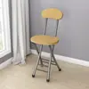 Suministro Directo de Fábrica Silla Plegable Silla de Comedor para el Hogar Silla Sencilla Silla de Ocio con Respaldo Taburete Silla Taburete Redondo Portátil para Adultos