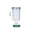 Botella de caviar con tapa dividida vidrio botella de miel mermelada venta al por mayor transparente sellado almacenamiento doméstico botella enlatada