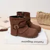 Botas retro Martin para niños 2026 otoño e invierno nuevo estilo con hebilla y suela blanda versátiles botas cortas para niñas botas individuales de princesa Birkenstock