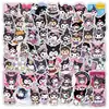 100 Pegatinas Kuromi Dibujo Animado Pegatinas Favoritas de Niños Manualidades Creativas Caja de Almacenamiento Pegatinas Decorativas para Tazas de Agua