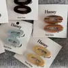 Par de Pasadores Ovales Huecos de Ácido Acético Pinzas Laterales Pinza de Pato Geométricas de Moda Pinza para Flequillo Largo Estilo Nuevo