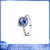 Anillo Pangjiadora s925 chapado en plata cuproníquel, anillo de flor de amor de lazo, anillo de moda de nicho de alta calidad