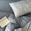 Juego de cama, 100% algodón, lujoso y de alta gama, con un diseño jacquard de algodón puro, que incluye una sábana plana, una funda de edredón y una sábana bajera, disponible en tamaño individual y matrimonial, un juego de tres piezas