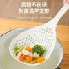 Escumadeira grande para macarrão, uso em cozinha doméstica, para macarrão, bolinhos, wontons, vegetais, resistente a altas temperaturas, escumadeira grande com drenagem