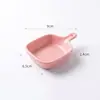 Plato creativo para condimentos con forma de cerámica, plato para condimentos del hogar, reposa palillos, plato multiusos para condimentos con forma de hoja, plato para vinagre y aceite