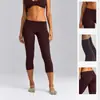 Nuevas mallas plegables transfronterizas de tres cuartos, pantalones de fitness de longitud media absorbentes de sudor y de secado rápido para correr al aire libre, deportes, ciclismo y yoga