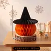 Decoração de Halloween abóbora de papel 3D fantasma ornamento de favo de mel bar decoração de festa adereços de arranjo de cena