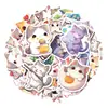 50 Pegatinas de Diario de Gato Lindas de Compra Directa Transfronteriza, Pegatinas Adorables de Dibujos Animados de Mascotas Estilo Japonés, Pegatinas de la Vida Diaria de Gatos