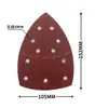 Hojas de Papel de Lija Rojo Triangular Flocado Transfronterizo con Respaldo Autoadhesivo, Lijado en Seco sin Pelusa, Removible para Pulir, Papel de Lija Multiusos