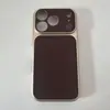 Capa de PC com Textura de Couro de Lichia se Transforma Instantaneamente em uma Janela Grande, Adequada para iPhone 18 Pro, Capa de Celular Apple, Capa Protetora Anti-Queda com Furos de Precisão