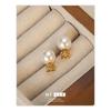 Brincos Pequenos de Pérola Retro Francesa com Aroma para Mulheres Nicho Luxo Acessível Brincos High-End 2023 Novo Estilo Simples High-End para Mulheres